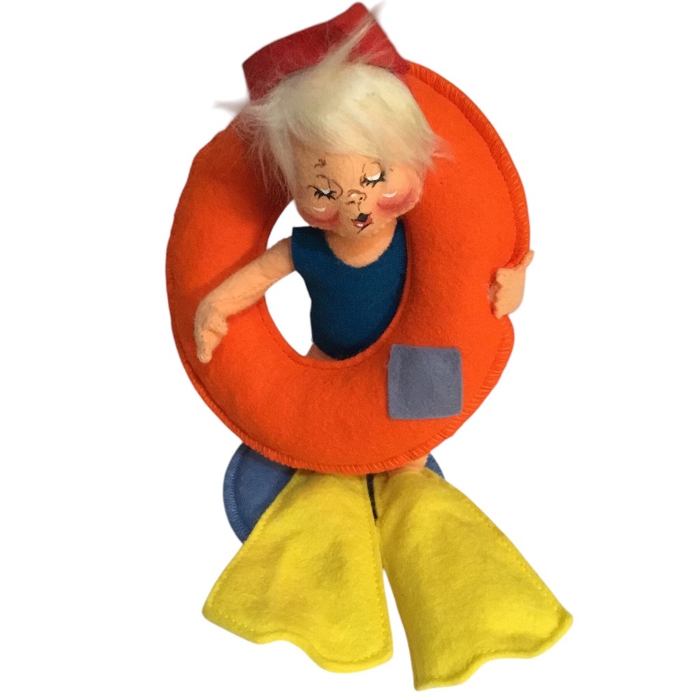 Annalee Darla innertube swimmer girl plush beach collectible
